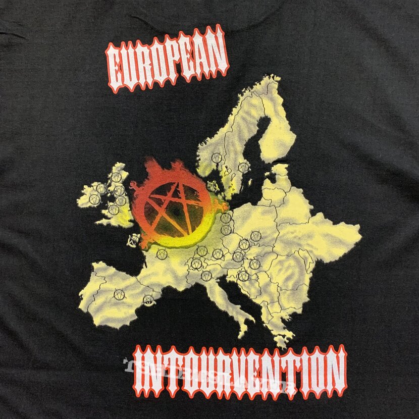 Slayer Divine Intervention European Tour 1994 T-shirt