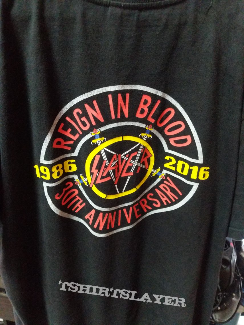 Short Sleeve T-shirt Slayer Reign of Blood tour