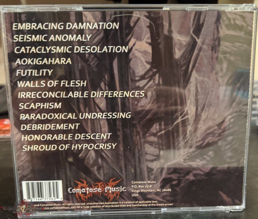 Face Of Oblivion - Cataclysmic Desolation Cd