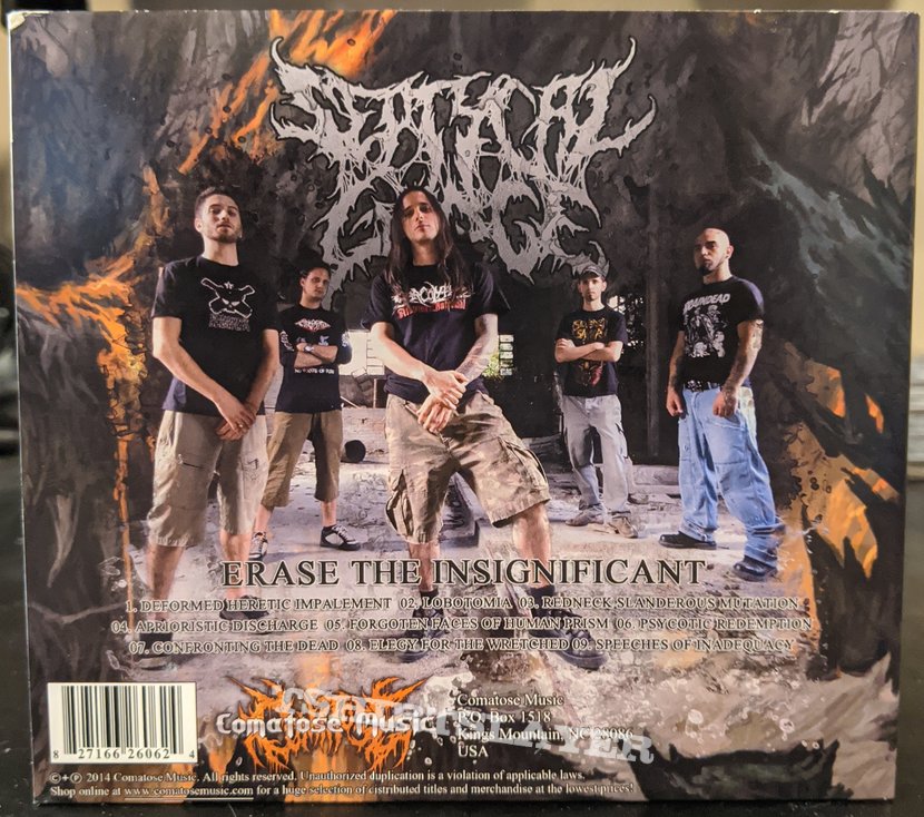 Septycal Gorge - Erase The Insignificant Digipak Cd