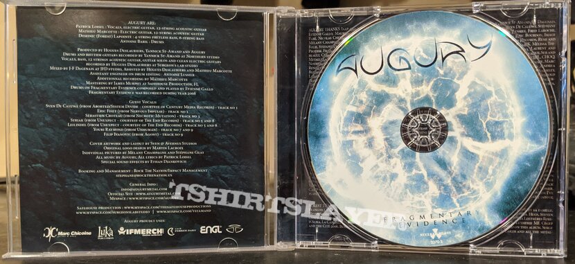 Augury - Fragmentary Evidence Cd