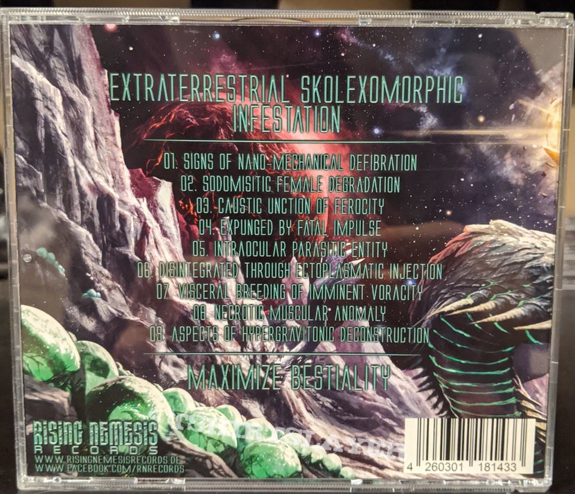 Maximize Bestiality - Extraterrestrial Skolexomorphic Infestion Cd