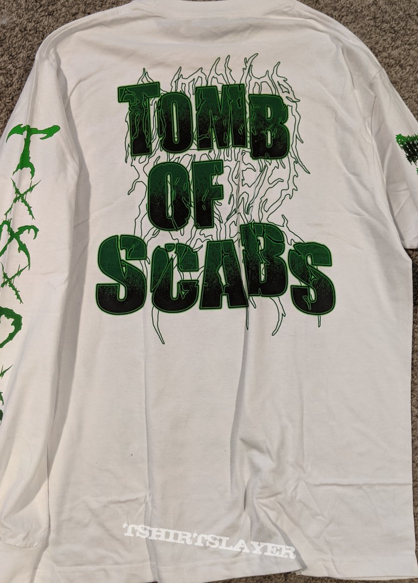 Devourment - Tomb Of Scabs White Long Sleeve