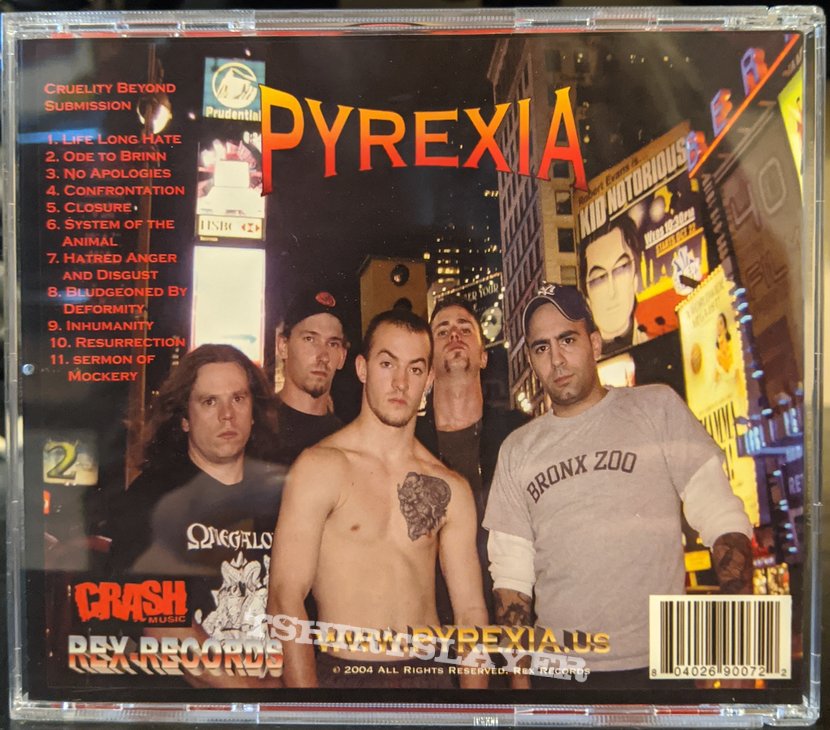 Pyrexia - Cruelty Beyond Submission Cd