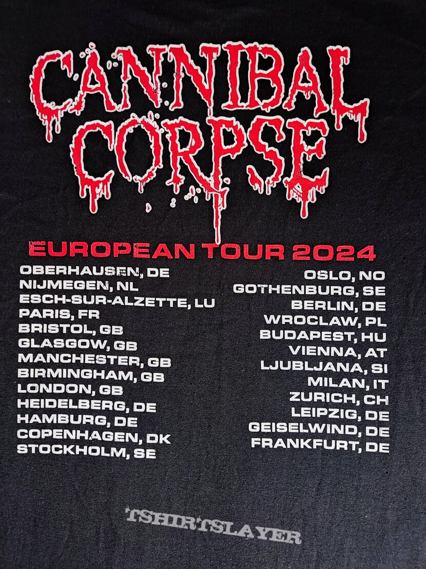 Cannibal Corpse - European Tour 2024 Shirt