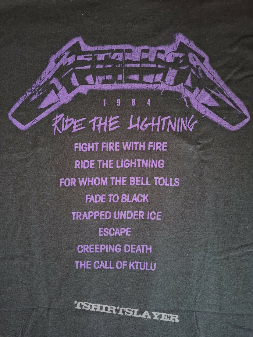 Metallica - Ride The Lightning 40th Anniversary Shirt Metallica - Ride The Lightning 40th Anniversary Shirt