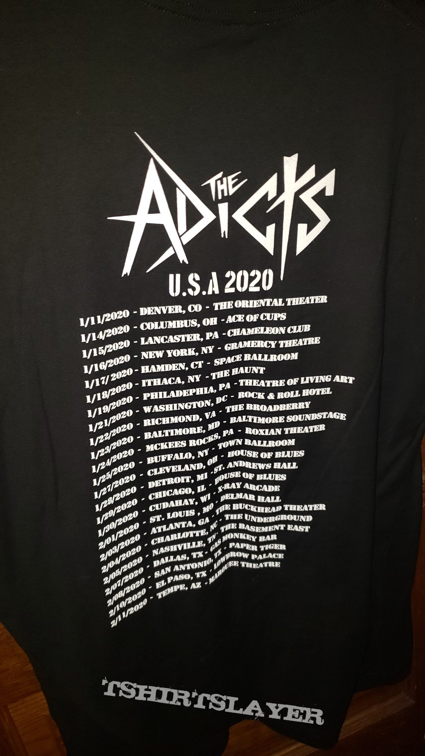 The Adicts USA 2020 Tour Shirt | TShirtSlayer TShirt and BattleJacket  Gallery
