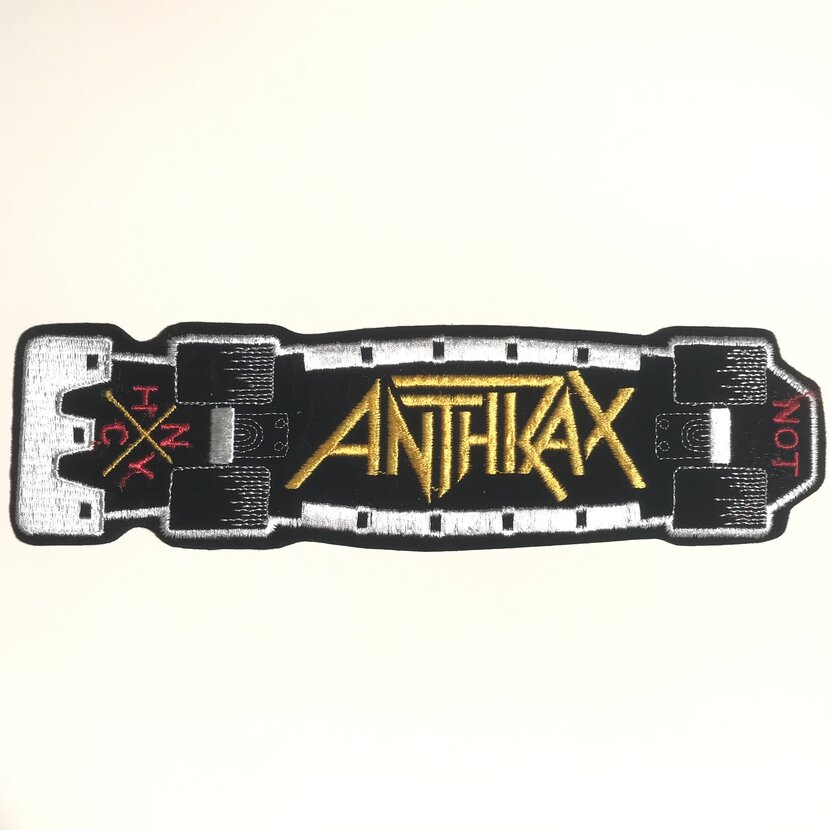 Anthrax Original Skateboard patches and back patches | TShirtSlayer TShirt  and BattleJacket Gallery