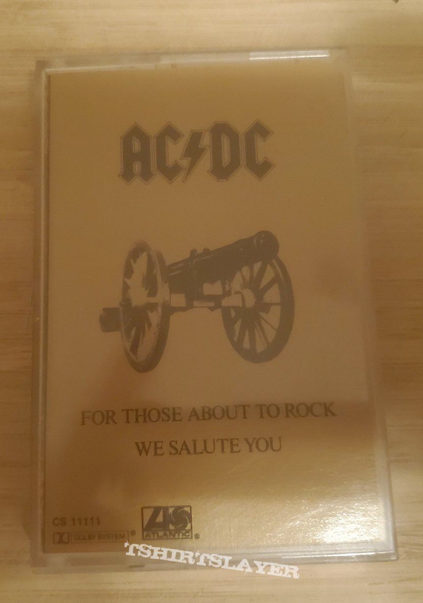 AC/DC For Those About to Rock We Salute You Cassette Tape