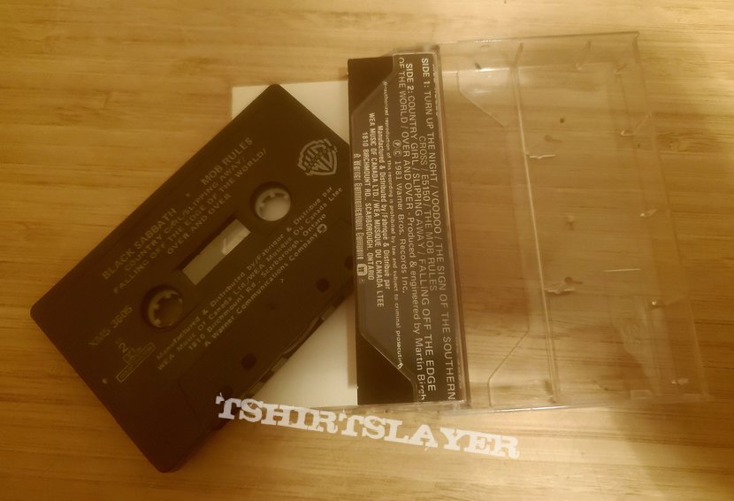 Black Sabbath Mob Rules Cassette Tape
