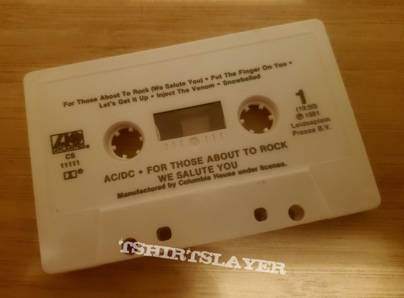 AC/DC For Those About to Rock We Salute You Cassette Tape
