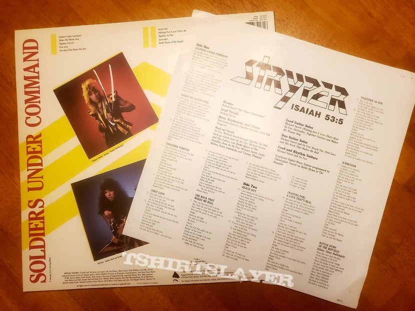 Stryper Soldiers Under Command Vinyl