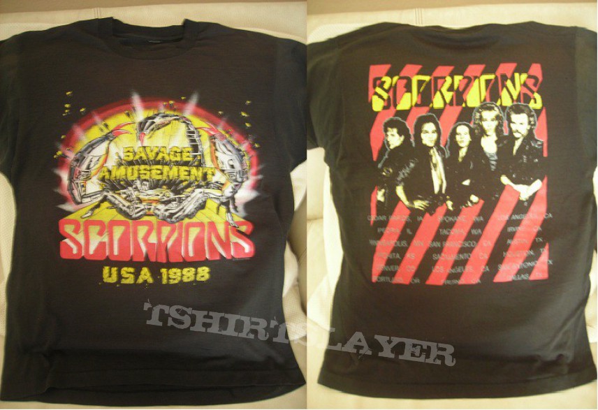 TShirt or Longsleeve - Scorpions Savage Amusement U.S.A. Tour 1988