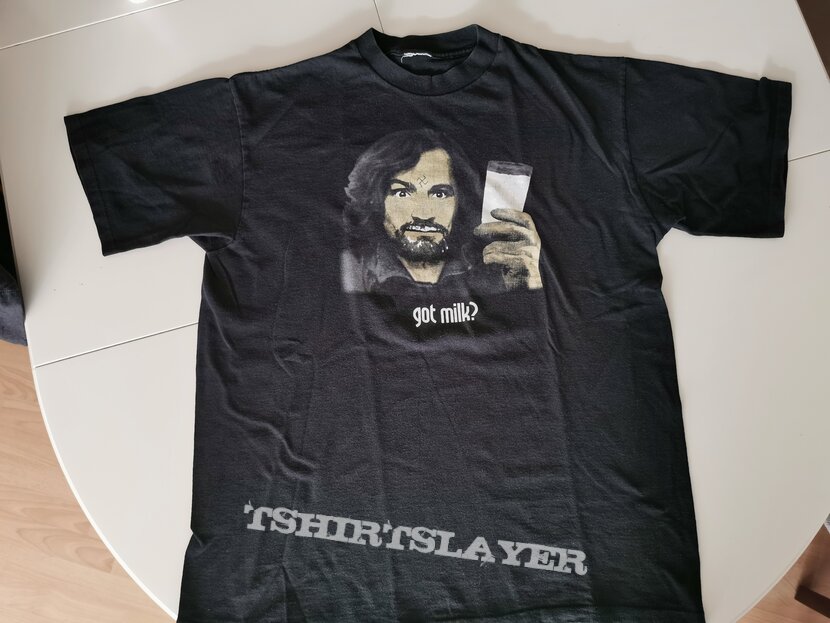 CHARLES MANSON Got Milk 80s T-Shirt | TShirtSlayer TShirt and
