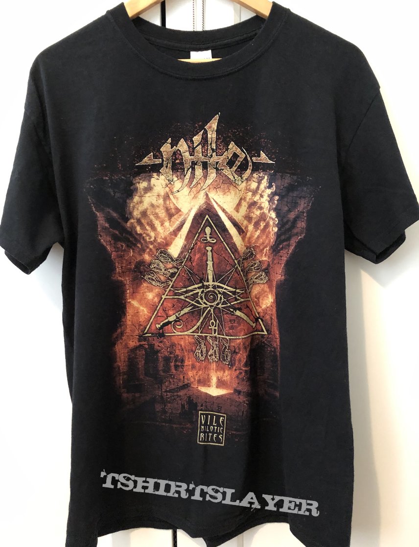 Nile - Vile Nilotic Rites 2019 tour t shirt (Europe 2019 - Vile Desolate Sands tour)