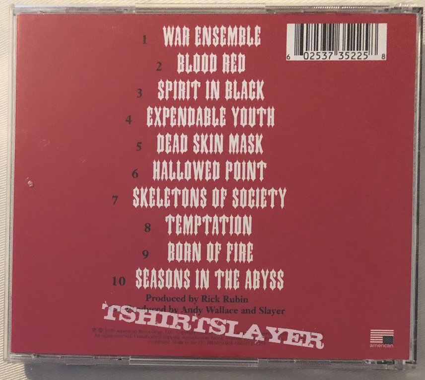 Slayer - Seasons in the Abyss CD