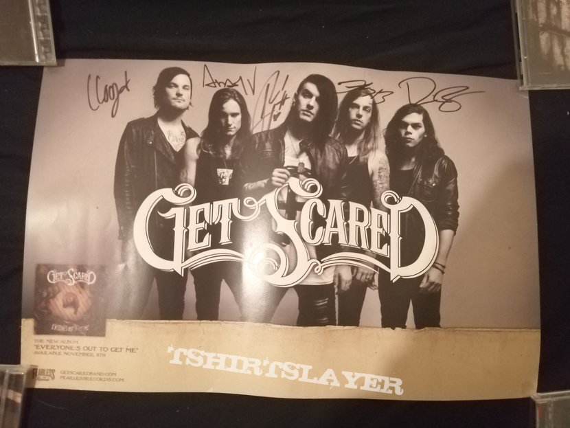 Get Scared signed poster