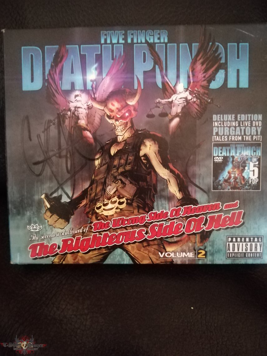 Five Finger Death Punch signed CD