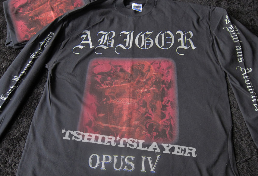 Napalm and | Longsleeve Records TShirt Opus IV BattleJacket Abigor – Gallery 1996 TShirtSlayer