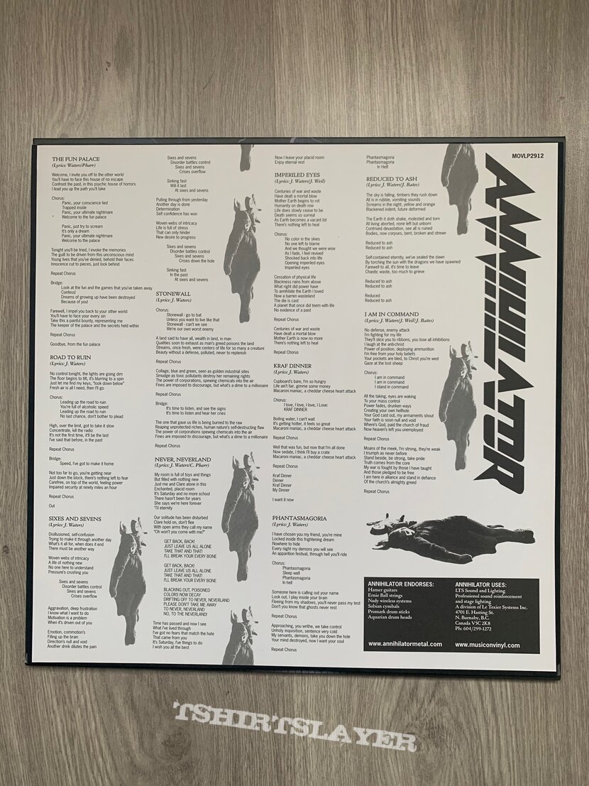 Annihilator - Never, Neverland Vinyl