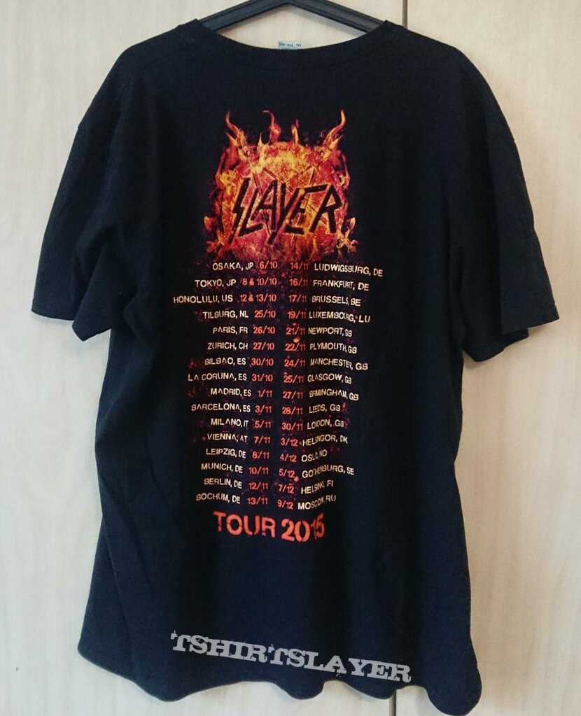 Slayer - Eagle In Flames - Tour 2015 - TS * XXL 