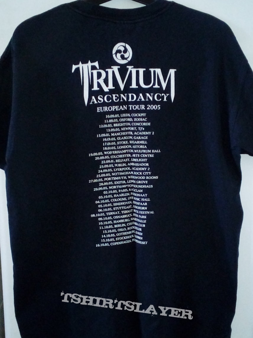 Trivium Ascendancy European Tour 2005 T Shirt