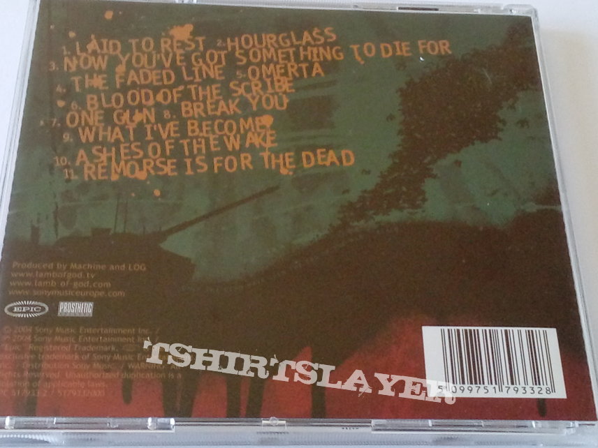 Lamb Of God - Ashes Of The Wake 2004 CD 