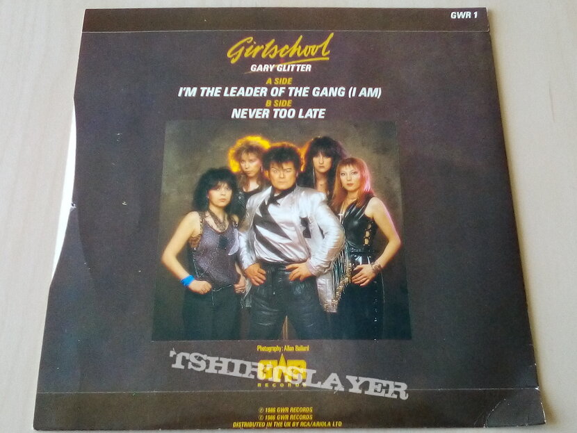 Girlschool + Gary Glitter I&#039;m The Leader Of The Gang ( I Am ) 7&quot; Vinyl