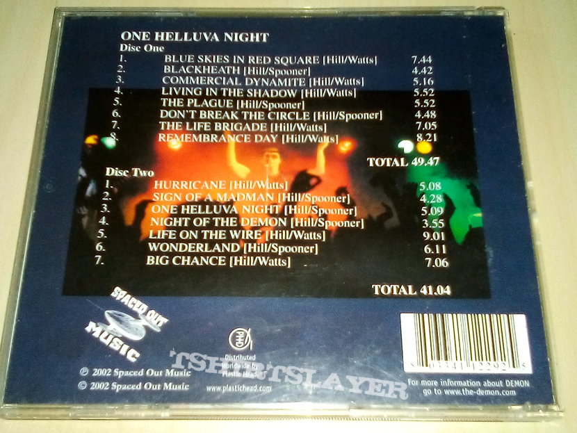 Demon - One Helluva Night  Live In Germany CD