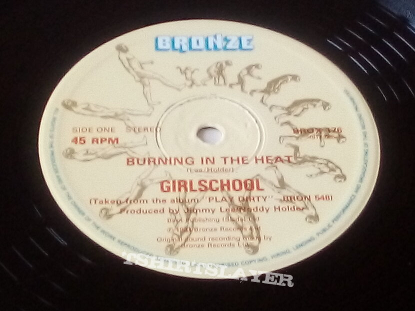 Girlschool Burning In The Heat Ltd Edt 12&quot; Vinyl including Free colour Brochure