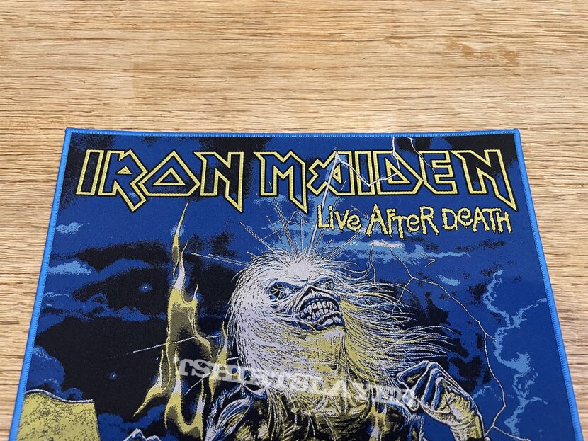 Iron Maiden - Life After Death woven backpatch (blue border)