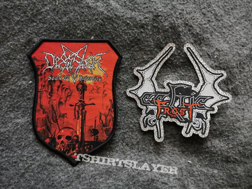 Desaster and celtic frost glitter patch