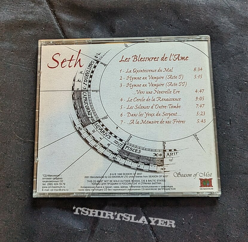 Seth Les Blessures De L'ame CD