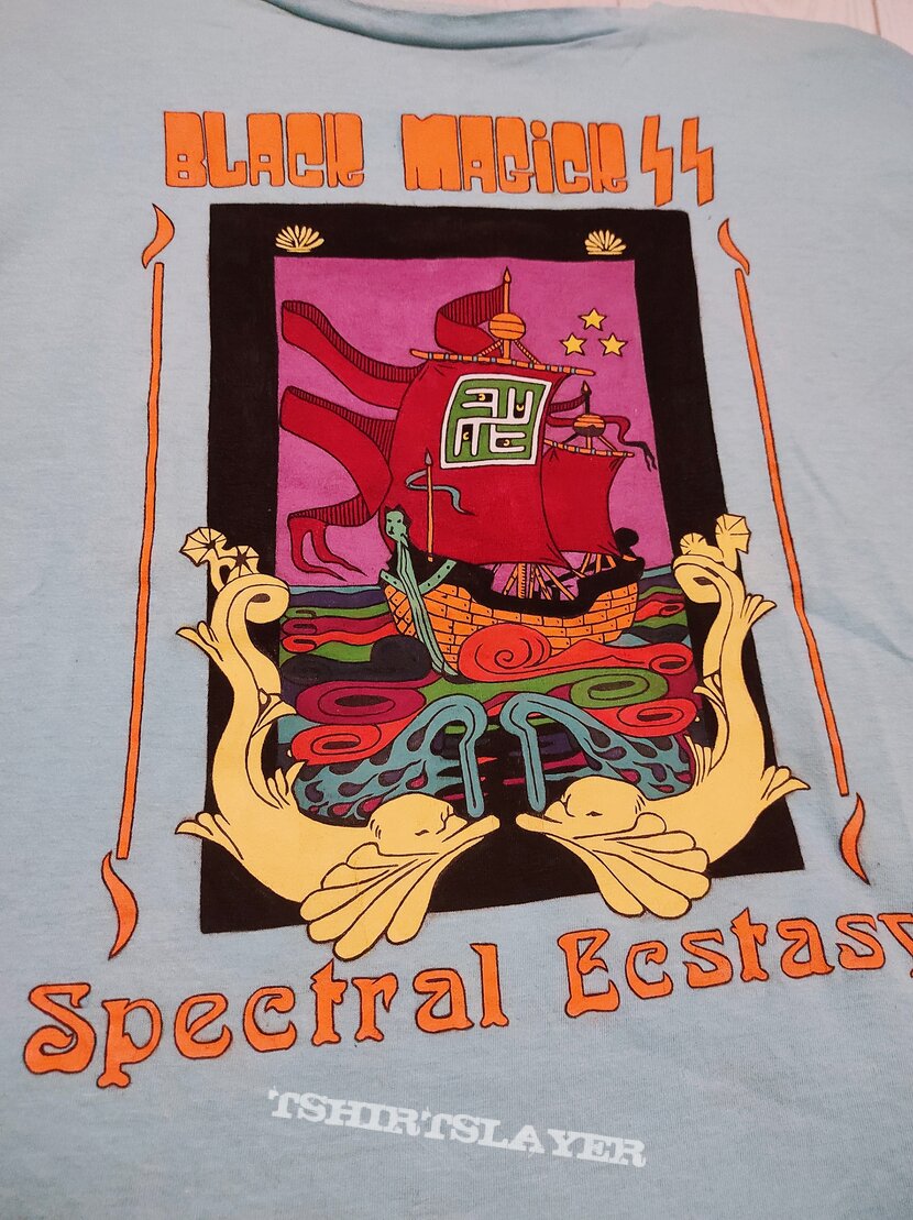 Unique handpainted Black Magick SS Spectral Ecstasy oversized tshirt