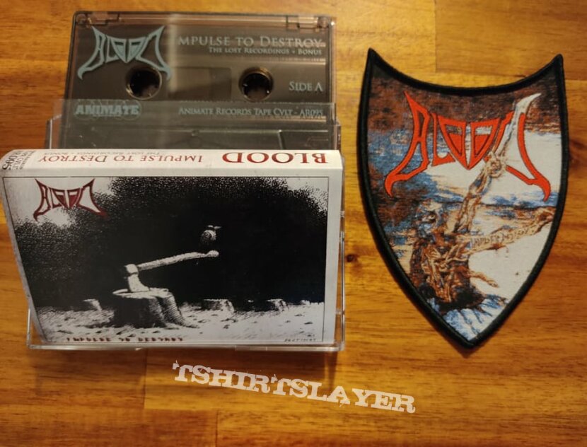 BLOOD Impulse to destroy Pactch & tape BLOOD Impulse to destroy Pactch & tape