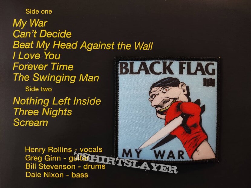 BLACK FLAG My war  printed patch