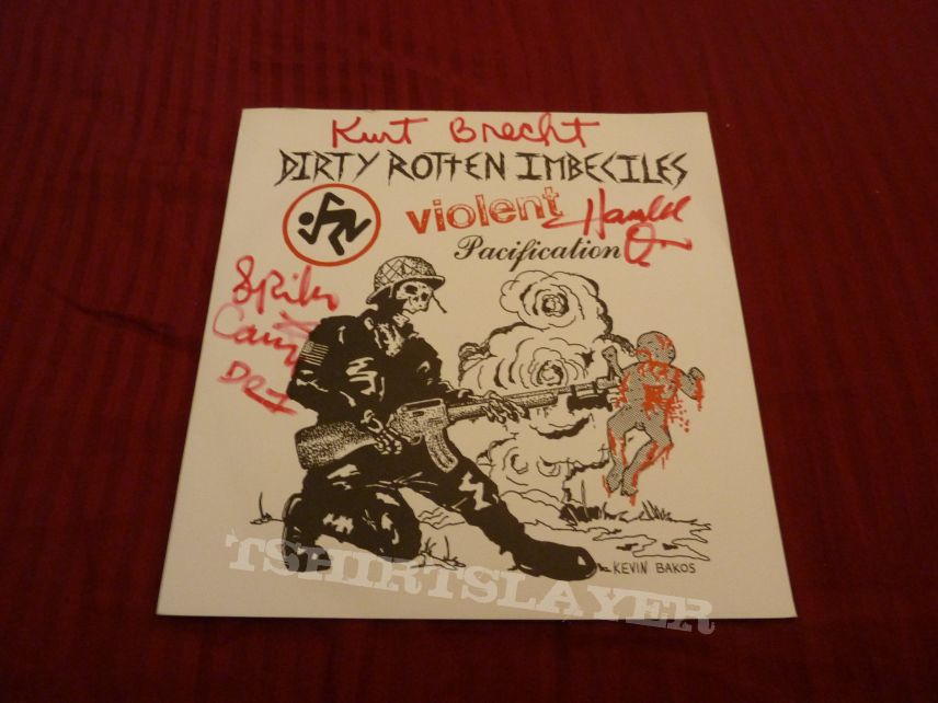 D.R.I. &quot;Violent Pacification&quot; EP - Signed