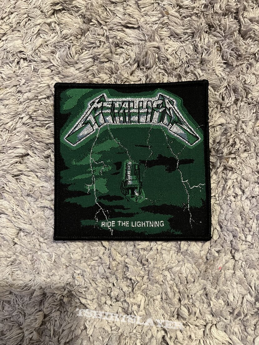 Metallica - Ride the Lightning Green misprint patch