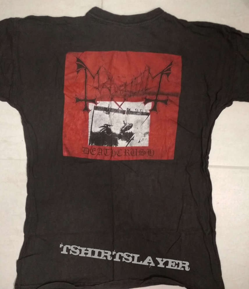 Mayhem Deathcrush early nineties shirt | TShirtSlayer TShirt and ...