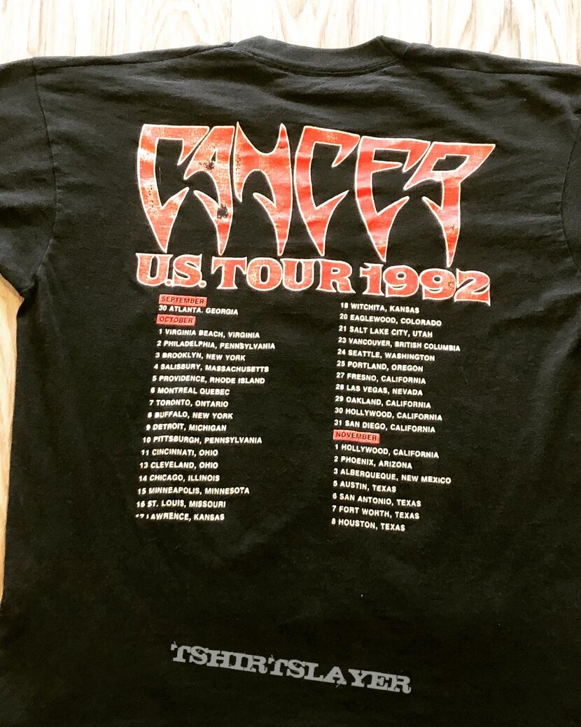 Cancer - Death Shall Rise US Tour 1992 shirt