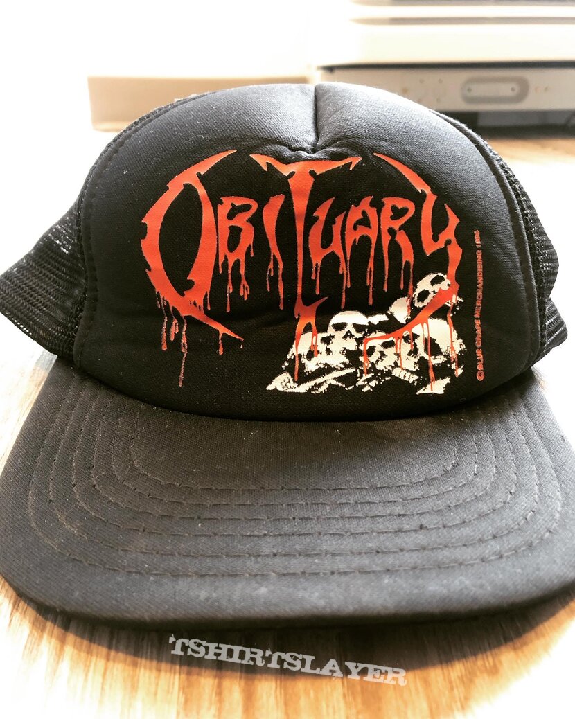 Obituary - 1990 Cause of Death Cap | TShirtSlayer TShirt and BattleJacket  Gallery