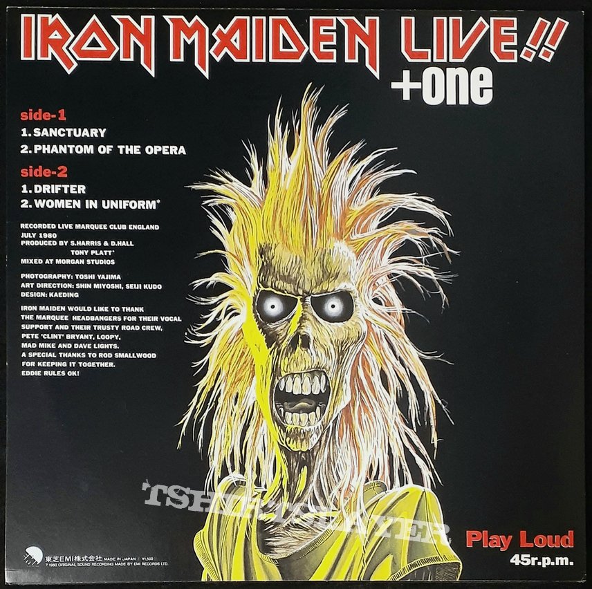 (2×) Iron Maiden Live +1/ 12&quot; ep / inc. misprint/ (Japanese Pressing)