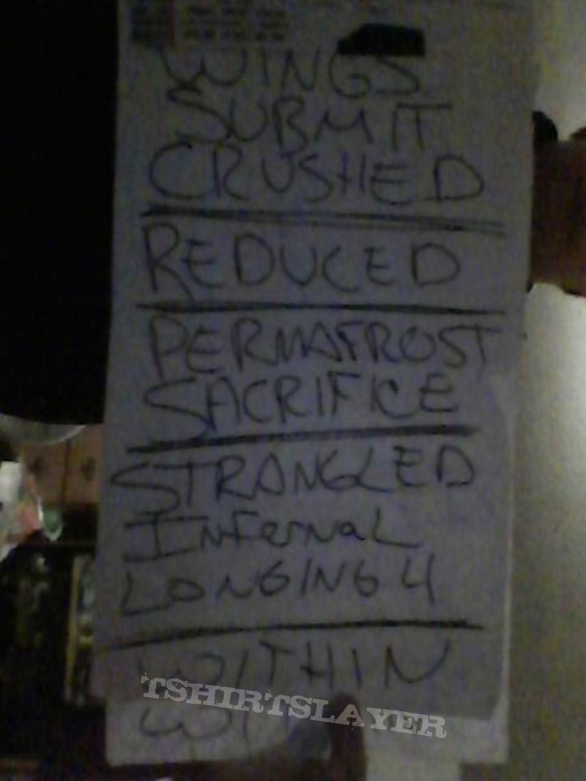Other Collectable - Skeletonwitch Setlist [x2]