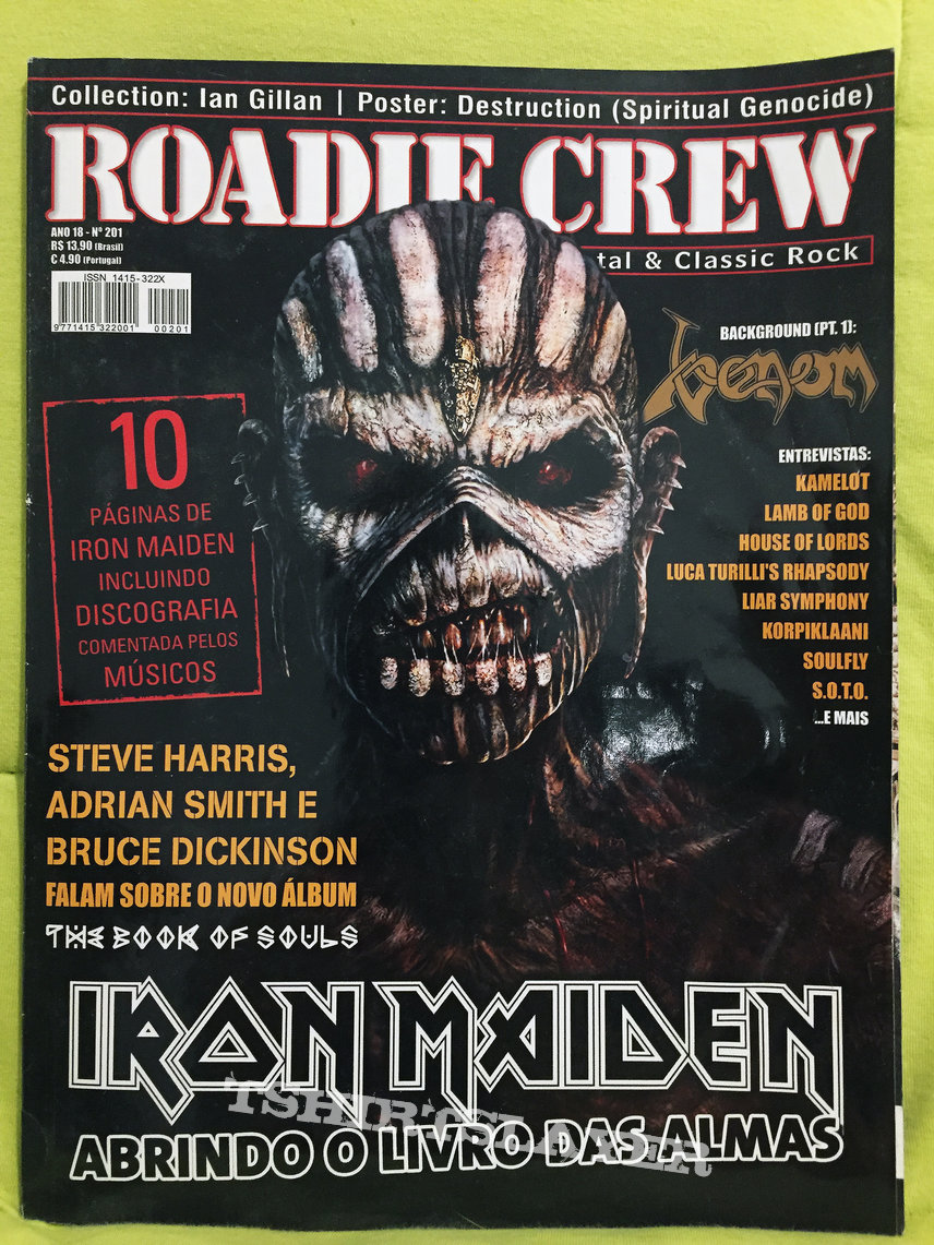 Iron Maiden Road Crew  Magazine - Cover: Iron Maiden
