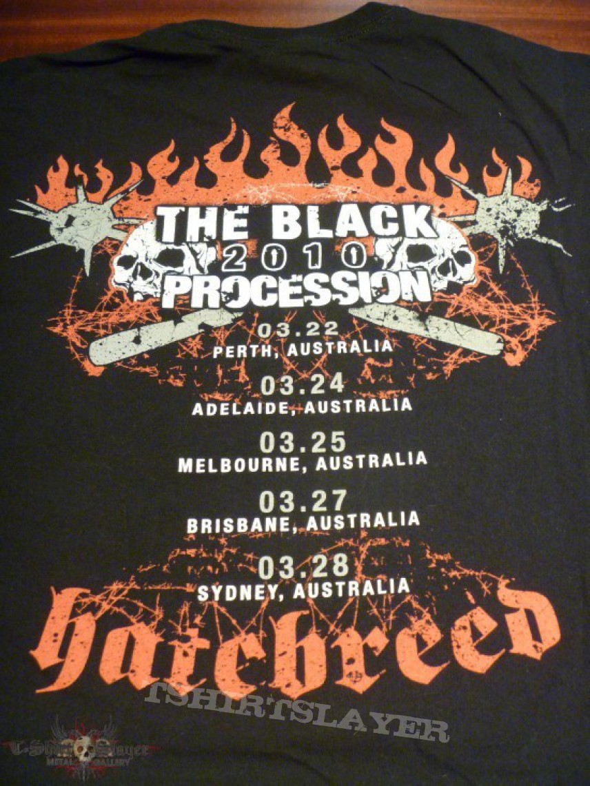 TShirt or Longsleeve - Hatebreed - 2010&#039; The Black Procession Australian tour Tshirt
