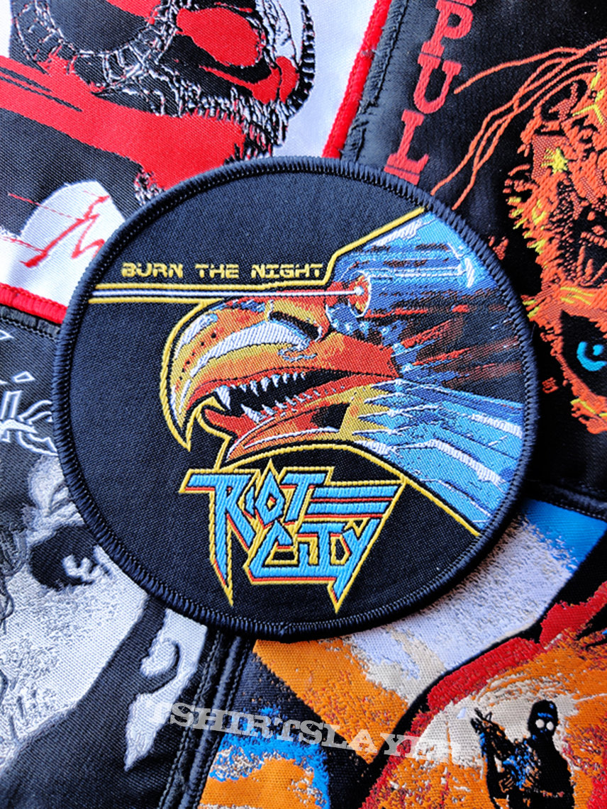 Riot City - Burn The Night woven patch