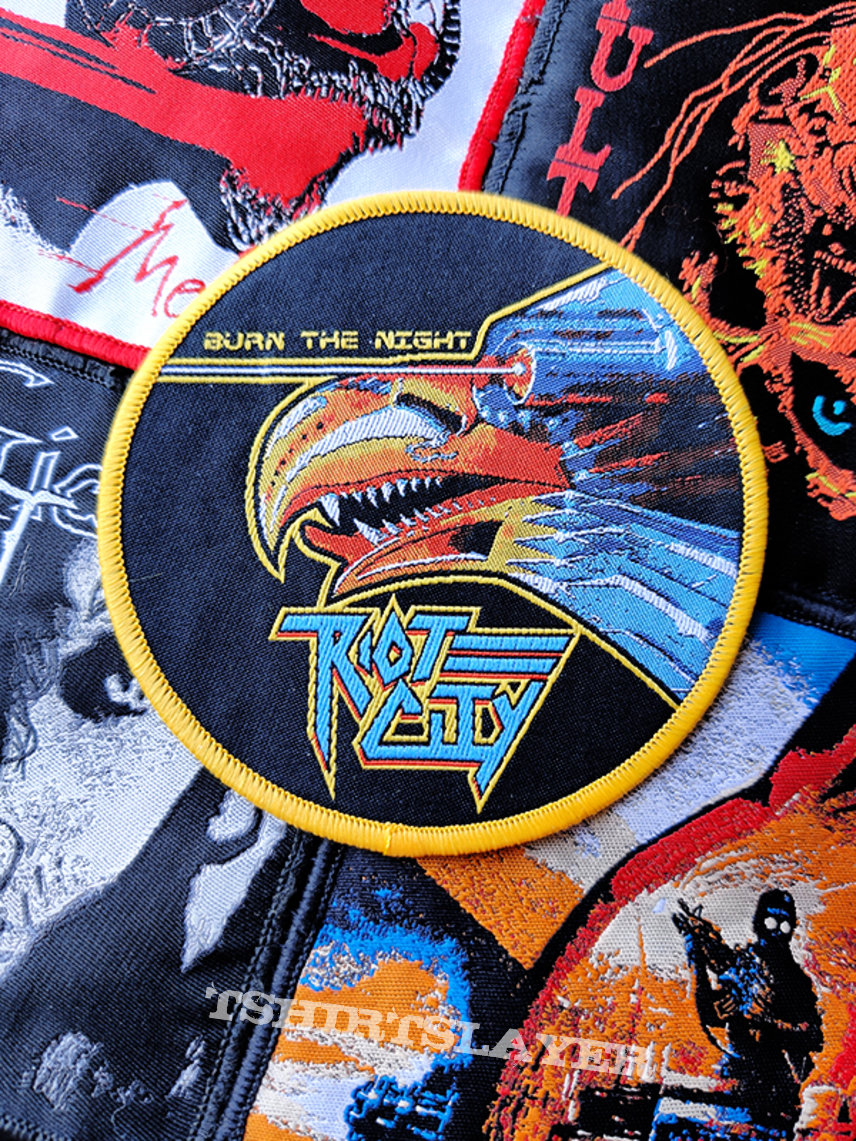 Riot City - Burn The Night woven patch