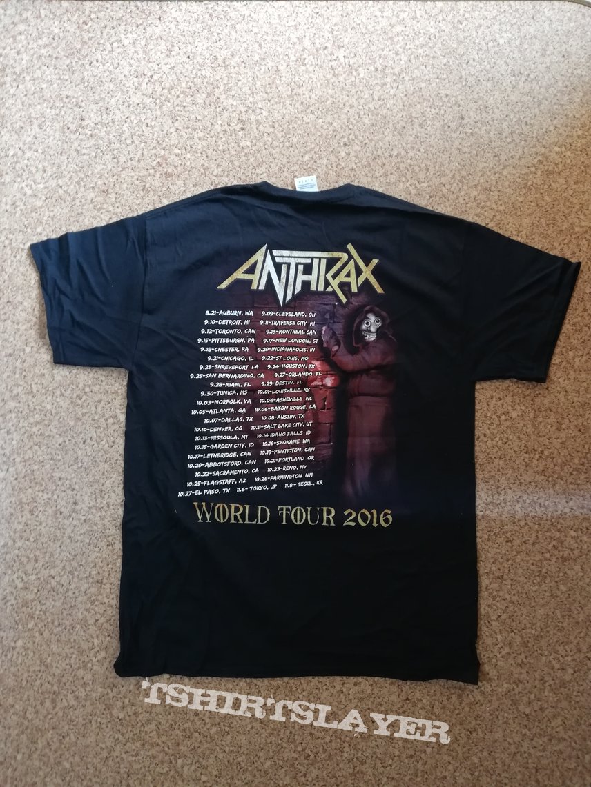 ANTHRAX T-SHIRT - Bloody Eagle - Word Tour 2016