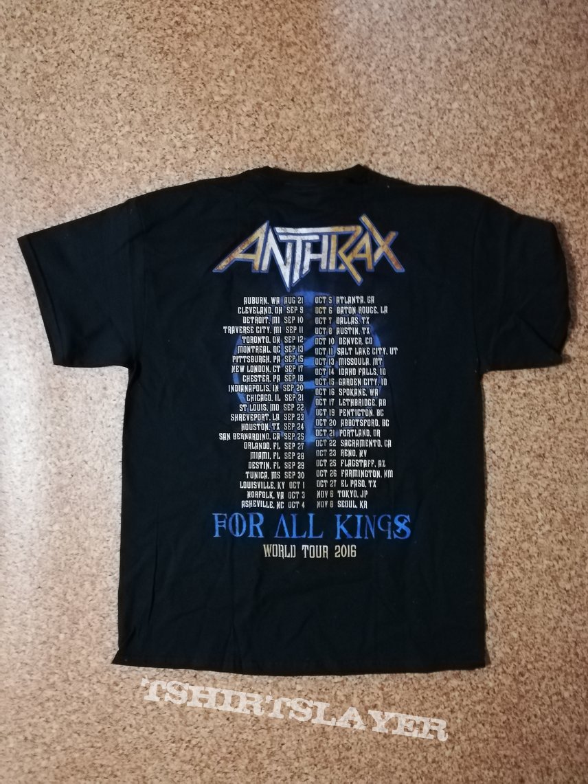 ANTHRAX T-SHIRT - For All Kings - Word Tour 2016