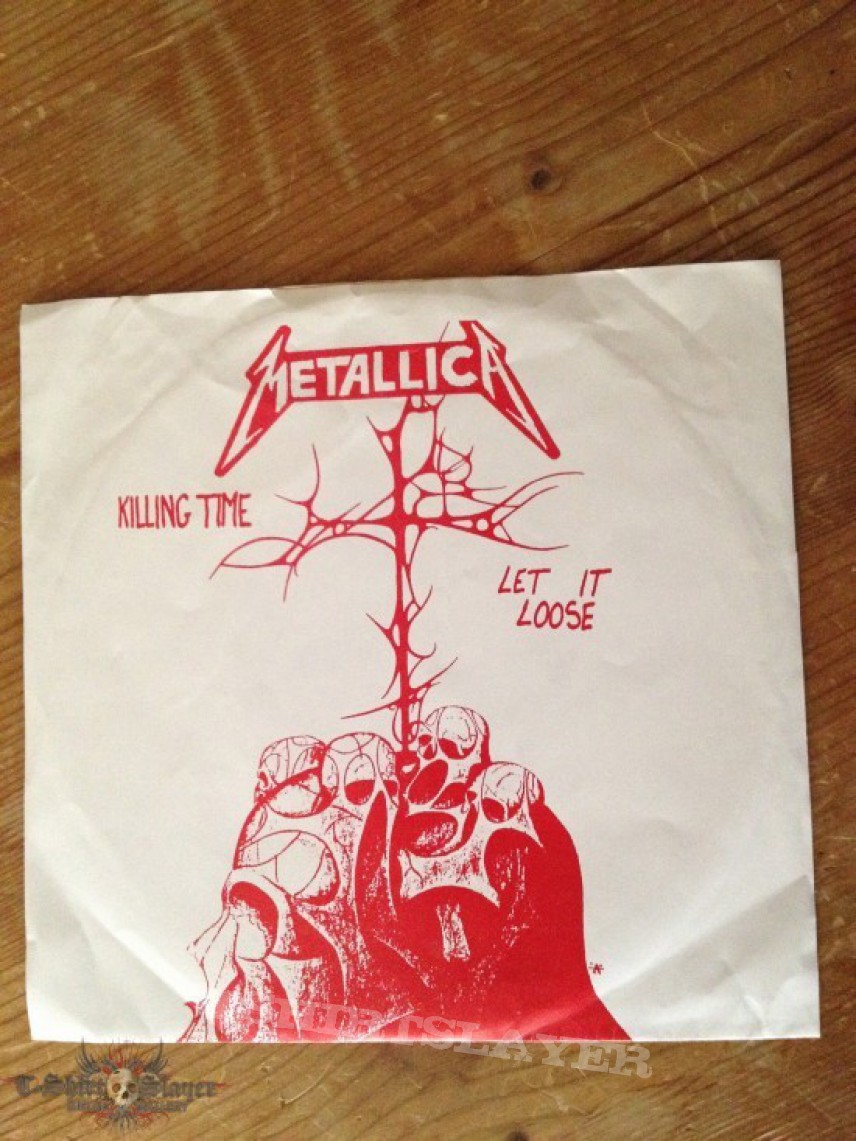 Other Collectable - Metallica killing time/let it loose 7&quot; Bong Water Records ⧣50 red vinyl